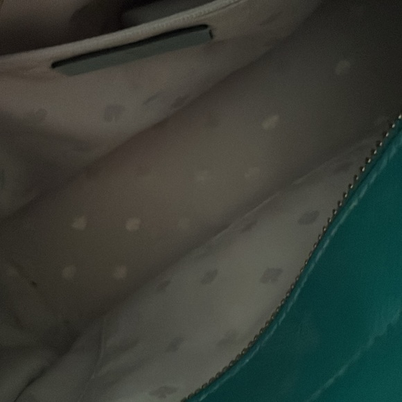 Kate Spade Green and White Color-Block Handbag and Matching Wallet - Picture 3 of 5